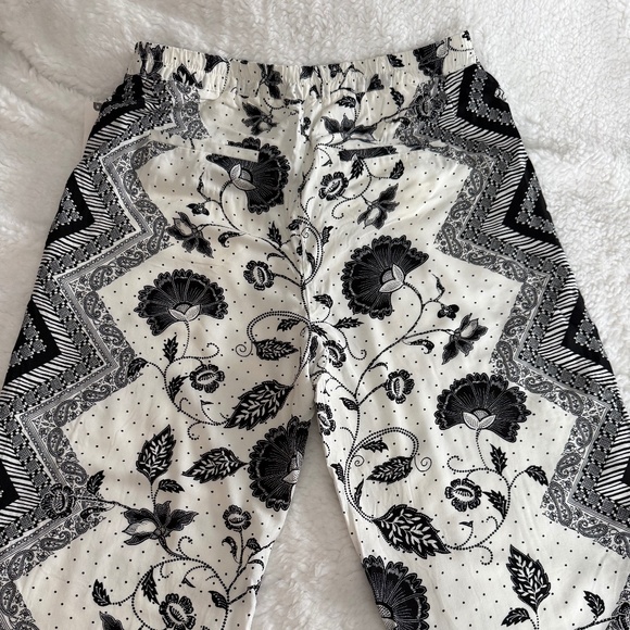 Anthropologie Glencairn Cropped Wide Leg Pant Sz M - Picture 8 of 9